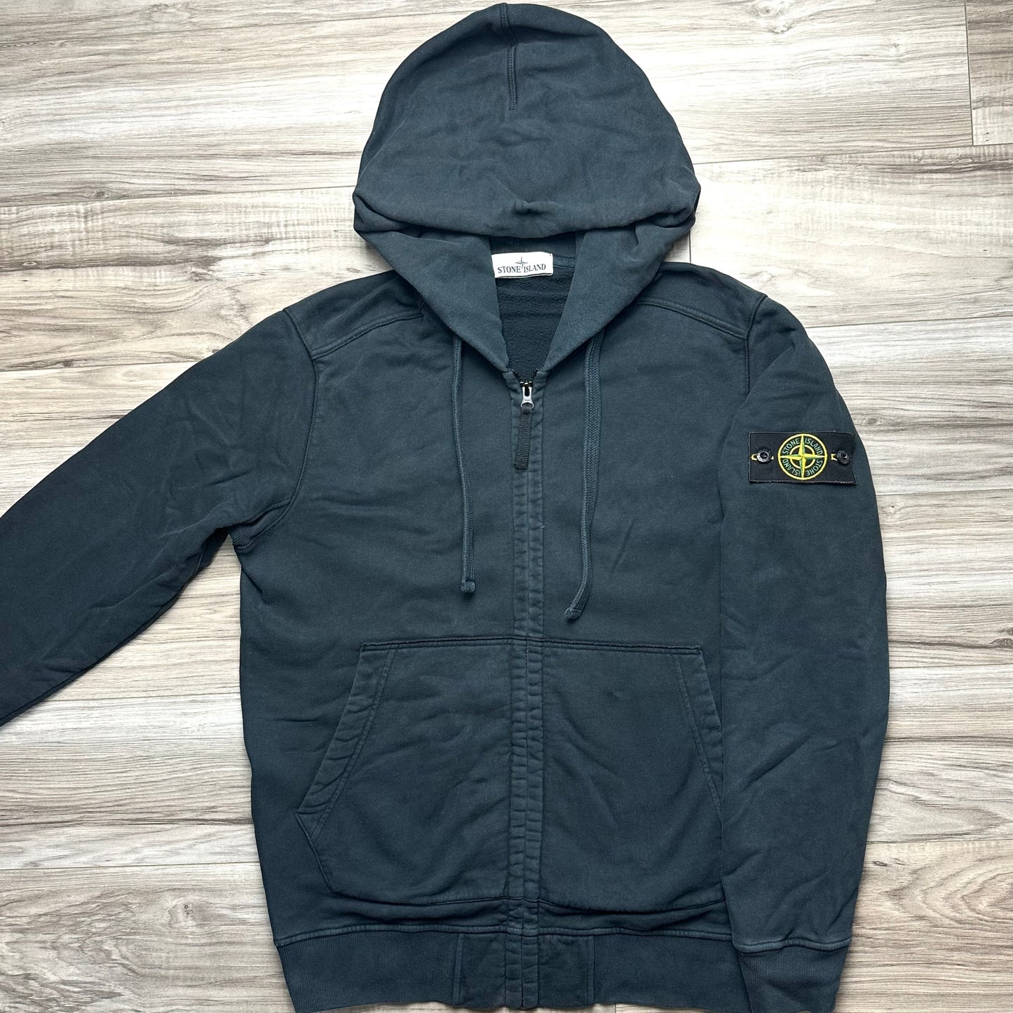 Stone Island Full Zip Badge Hoodie