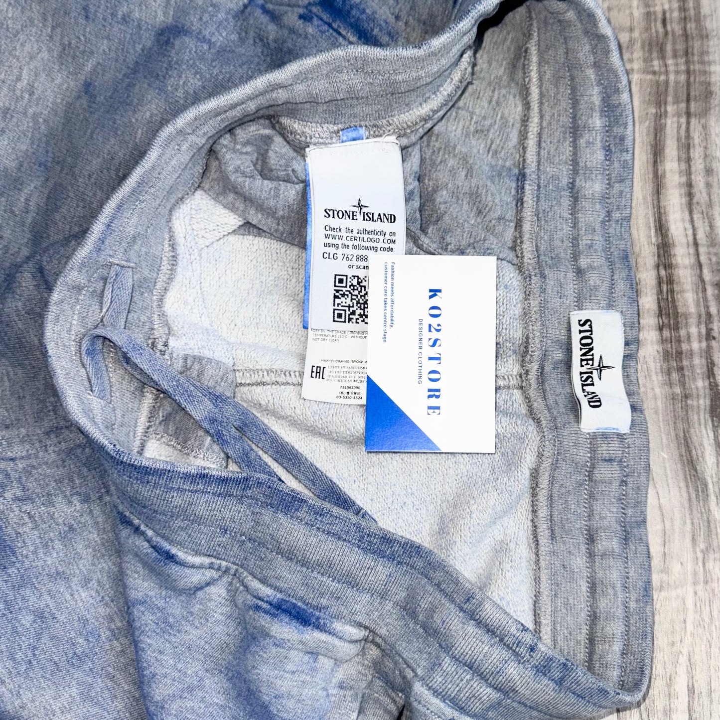 Stone Island Dust Treatment Badge Joggers - Large 34W