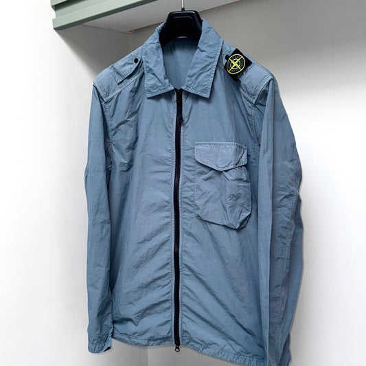 Stone Island Naslan Full Zip Shoulder Badge Overshirt - Large ptp22.5”