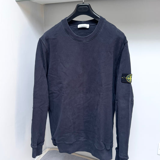 Stone Island Navy Blue Pullover Sweatshirt - XXL ptp24.5”
