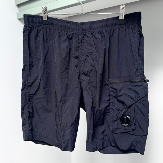 CP Company Navy Blue Chrome-R Nylon Lens Swim Shorts - Medium 32W