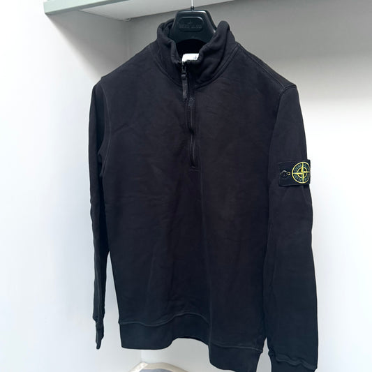 Stone Island Quarter Zip Pullover Badge Sweatshirt - Medium ptp21”