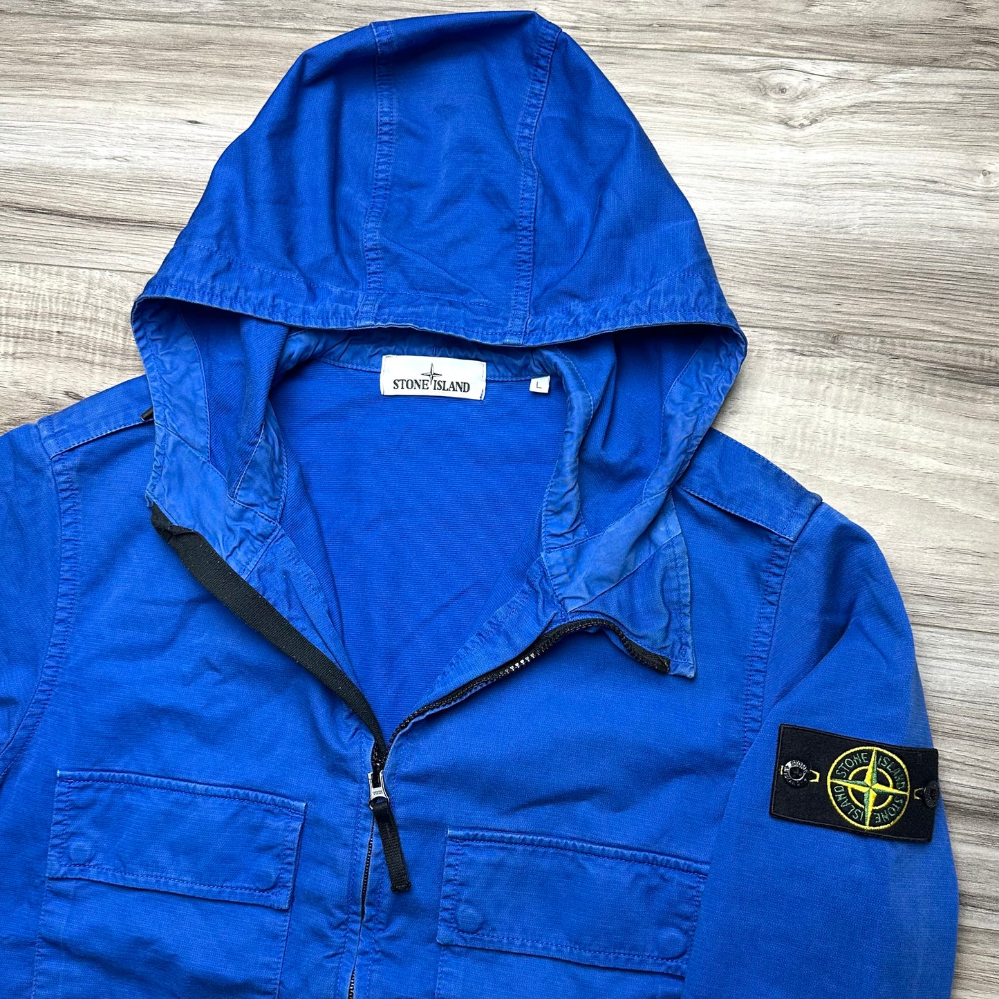 Stone Island Hooded Badge Overshirt