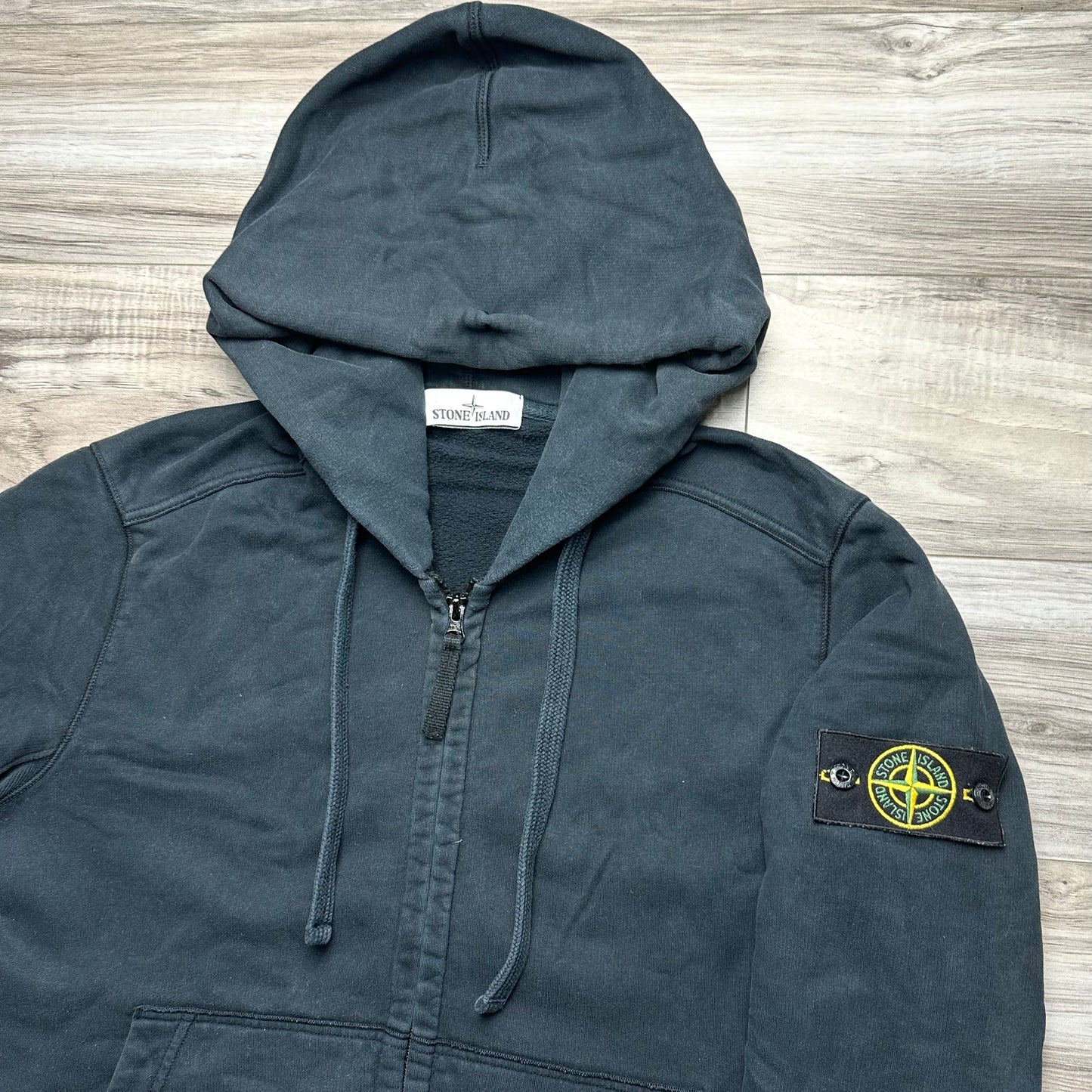 Stone Island Full Zip Badge Hoodie