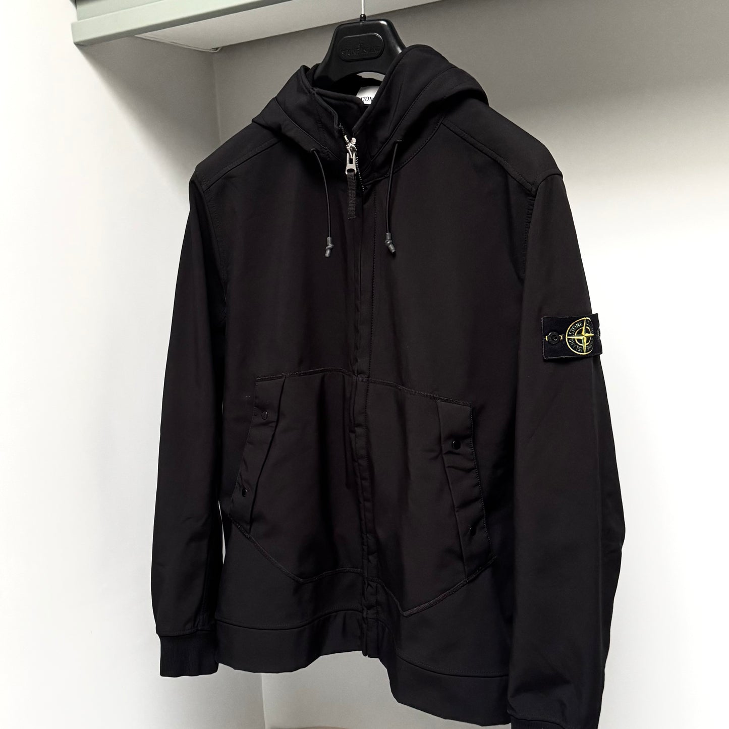 Stone Island Soft Shell-R Full Zip Badge Jacket - XL ptp23.5”