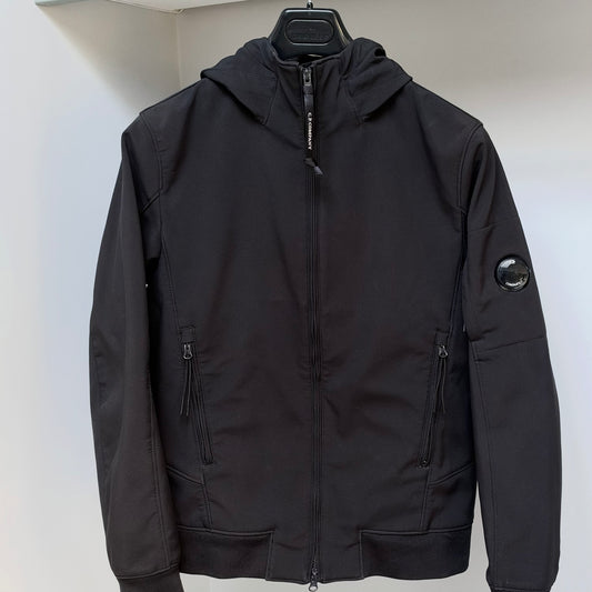 CP Company Black Shell-R Full Zip Lens Jacket - Small