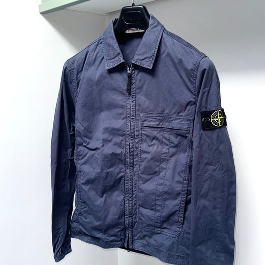Stone Island Full Zip Badge Overshirt - Small ptp20”