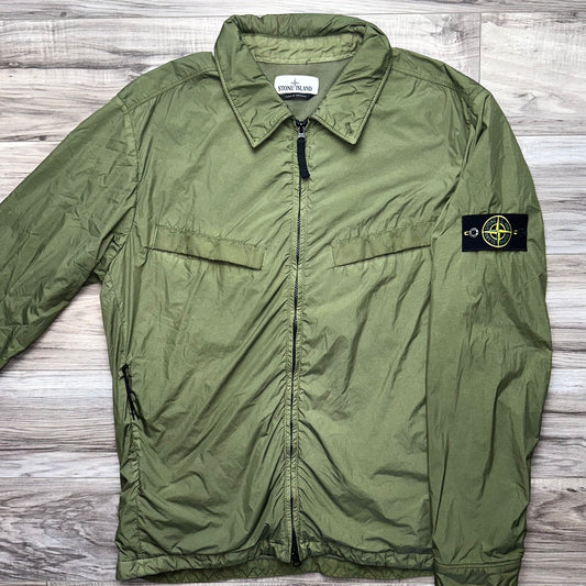 Stone Island Garment Dyed Crinkle Reps NY Badge Jacket