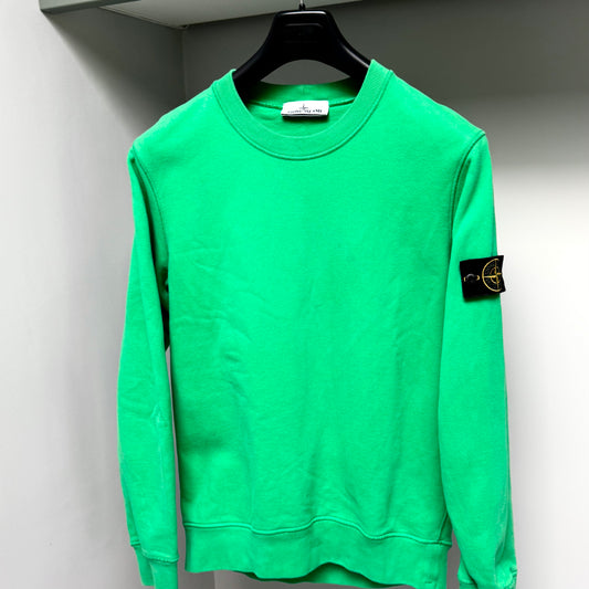 Stone Island Green Pullover Sweatshirt - Medium ptp20.5”