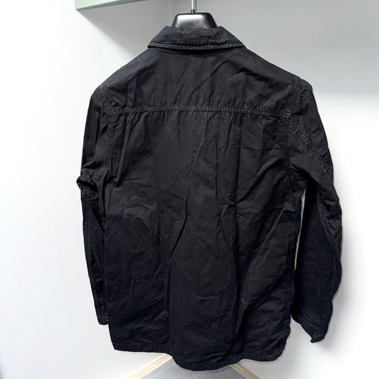 Stone Island Tela Smerigliata Button Up Badge Overshirt - Small ptp20”