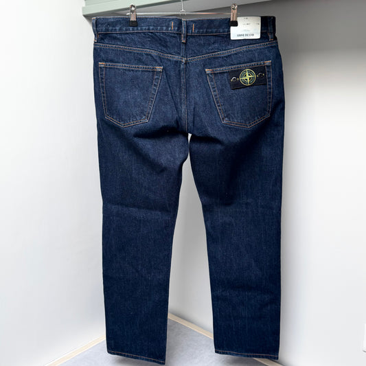 Stone Island Blue Denim Jeans - 36W 31L Regular Tapered Fit