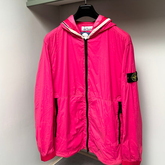 Stone Island Skin Touch Nylon-TC Full Zip Badge Jacket - XL ptp24.5”