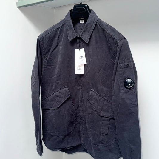 CP Company Microreps Cotton Button Up Lens Overshirt - Medium ptp21”