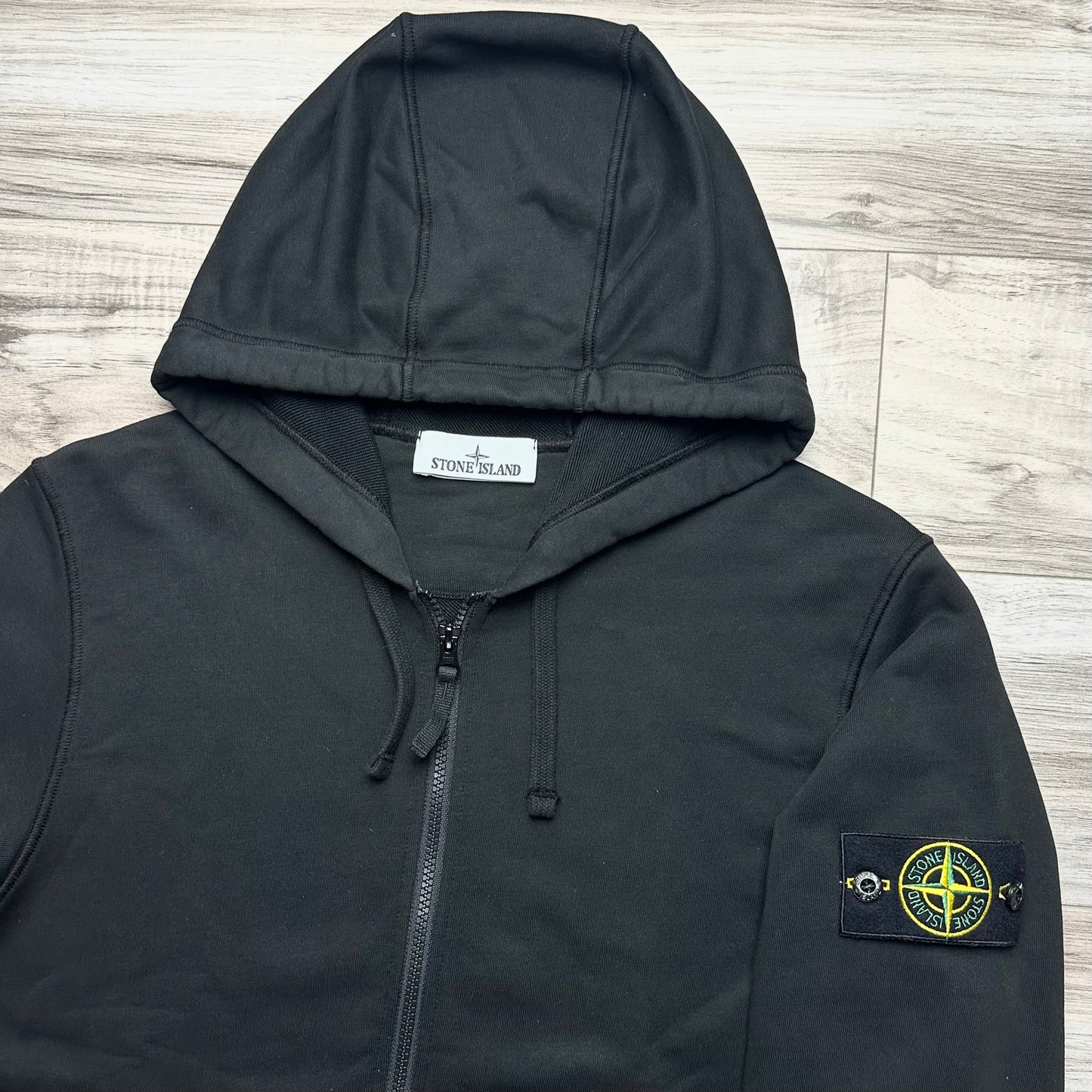 Stone Island Full Zip Badge Hoodie