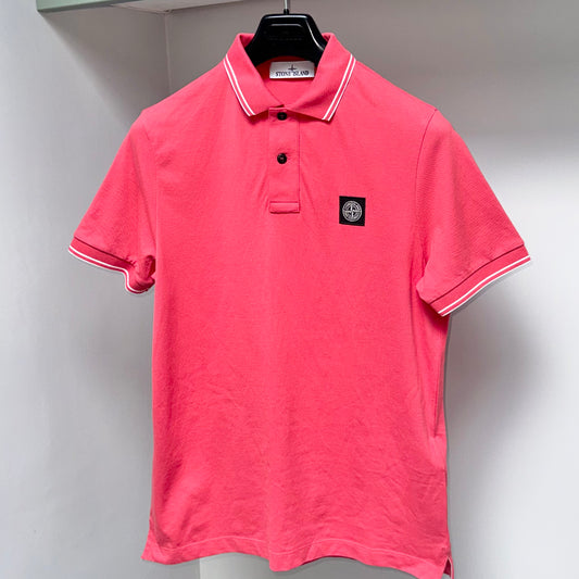Stone Island Compass Patch Short Sleeve Polo - Medium ptp20”