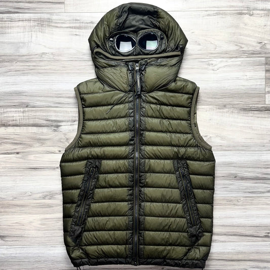 CP Company D.D Shell Down Full Zip Goggle Gilet - Small ptp20.5”