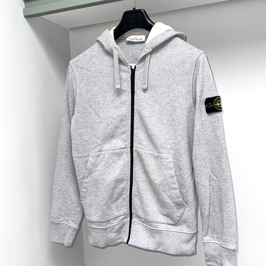 Stone Island Full Zip Badge Hoodie - Small