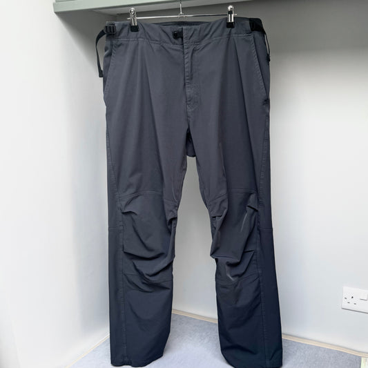 Stone Island Grey Recycled Stretch Nylon Tela Stellina Cargo Trousers - 33W 32L Regular Fit