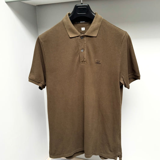 CP Company Stretch Logo Short Sleeve Polo - Large ptp21”