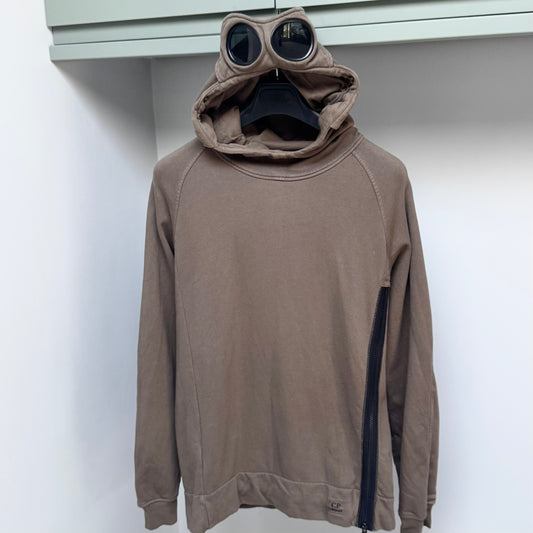 CP Company Khaki Green Pullover Goggle Hoodie - Medium ptp20”