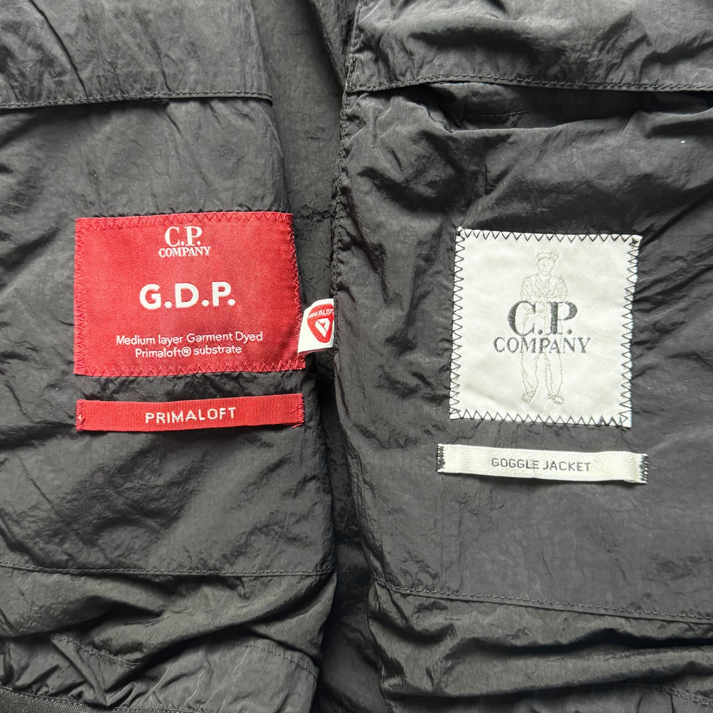 CP Company G.D.P Polartec Full Zip Goggle Jacket - Medium ptp21.5”