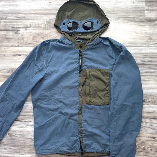 CP Company 50 Fili Chrome Nylon Full Zip Goggle Overshirt