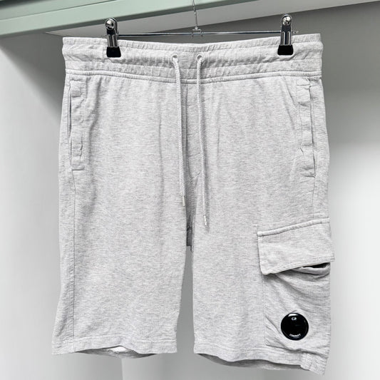 CP Company Grey Light Fleece Lens Shorts - Medium 32W