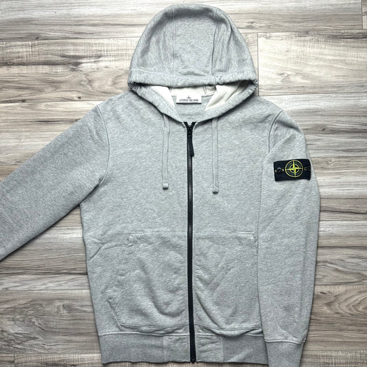 Stone Island Full Zip Badge Hoodie