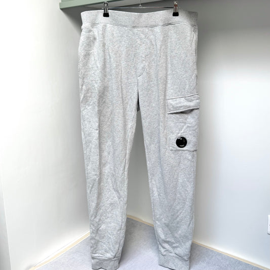 CP Company Grey Diagonal Raised Fleece Lens Joggers - XXL 38W