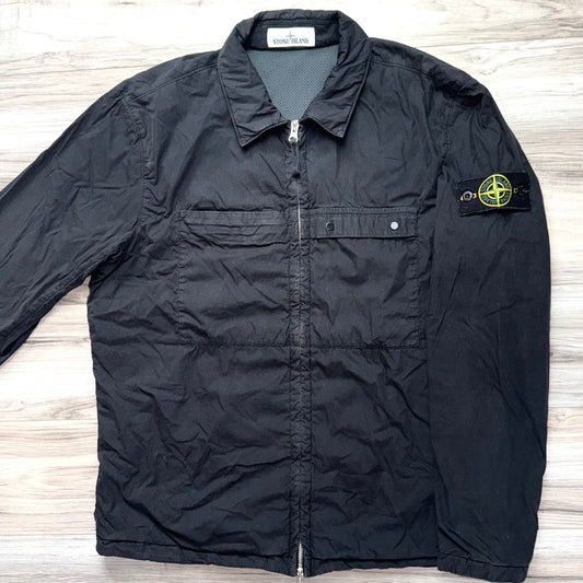 Stone Island Naslan Padded Full Zip Badge Overshirt - Large