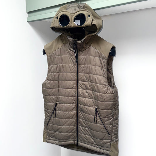 CP Company Mixed Shell Full Zip Goggle Gilet - Large ptp22.5”