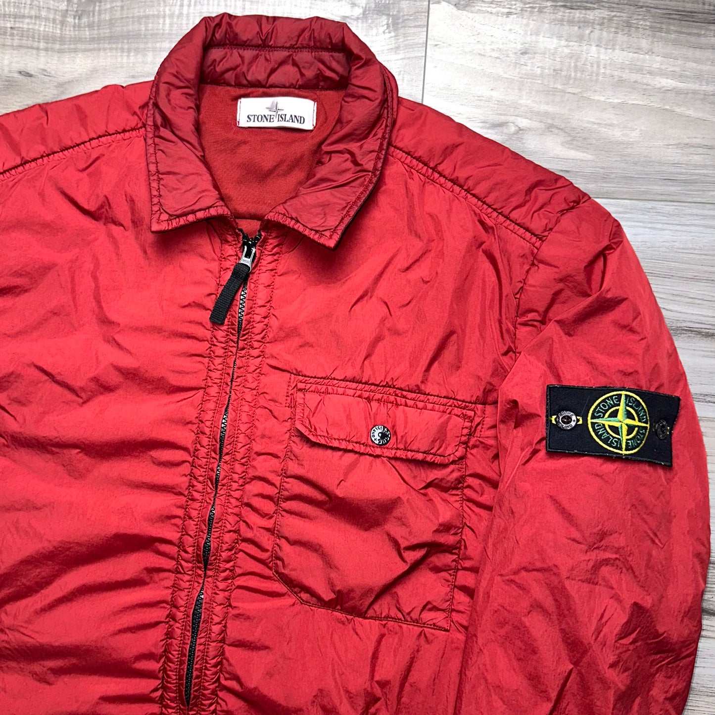 Stone Island Garment Dyed Crinkle Reps NY Badge Jacket