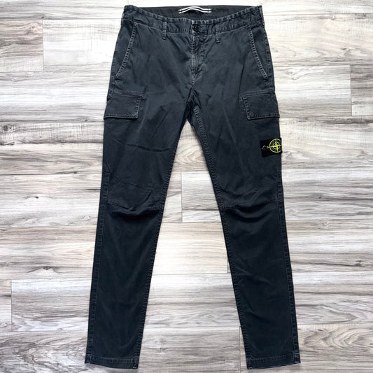 Stone Island Badge Cargo Trousers - 33W 34L