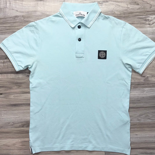 Stone Island Short Sleeve Patch Polo - XS ptp18.5”