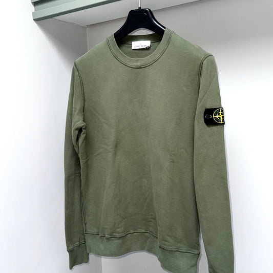 Stone Island Pullover Badge Sweatshirt - Medium