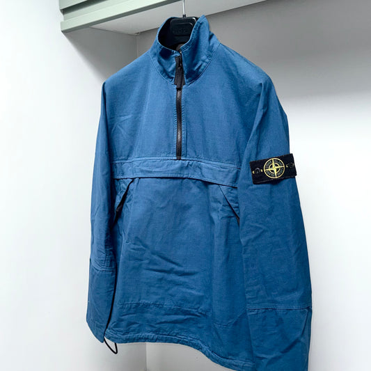 Stone Island Quarter Zip Pullover Badge Smock - Medium Oversized ptp24”