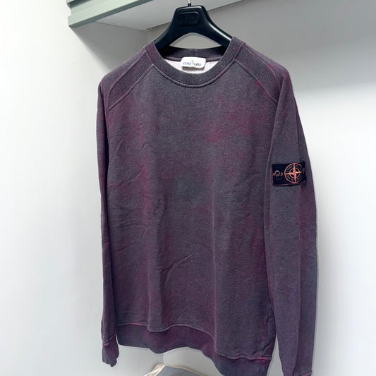 Stone Island Dust Treatment Pullover Badge Sweatshirt - XL ptp24.5”