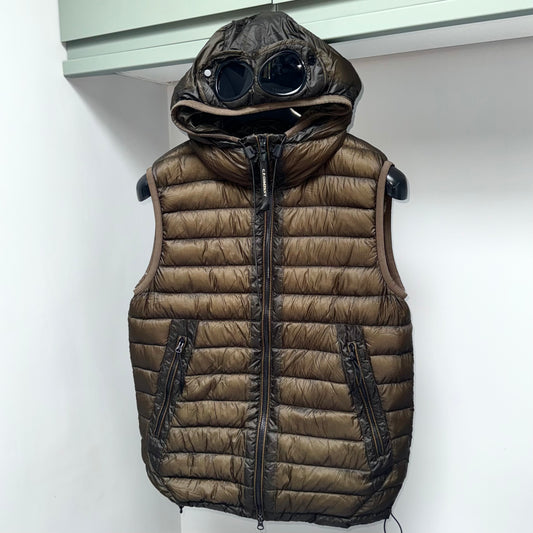CP Company D.D Shell Down Full Zip Goggle Gilet - Small ptp20.5”