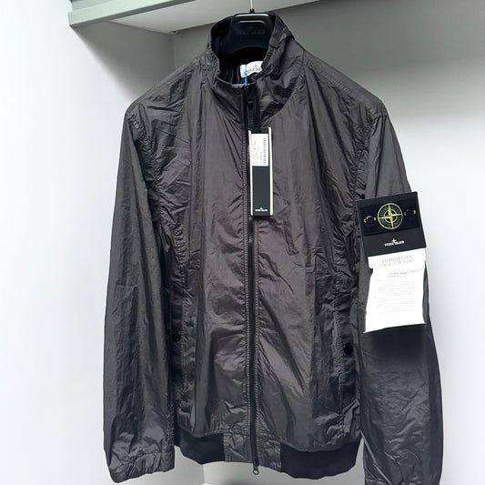 Stone Island Garment Dyed Crinkle Reps NY Full Zip Badge Bomber Jacket - XL ptp24”