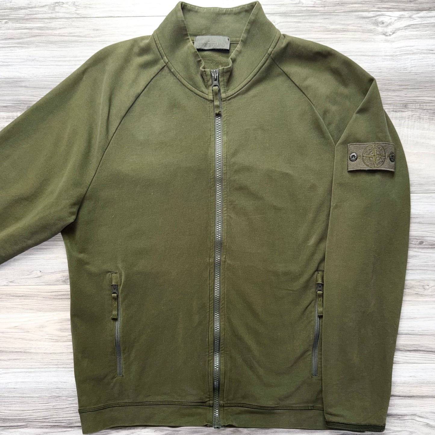 Stone Island Ghost Full Zip Badge Sweatshirt - XXL ptp23.5”
