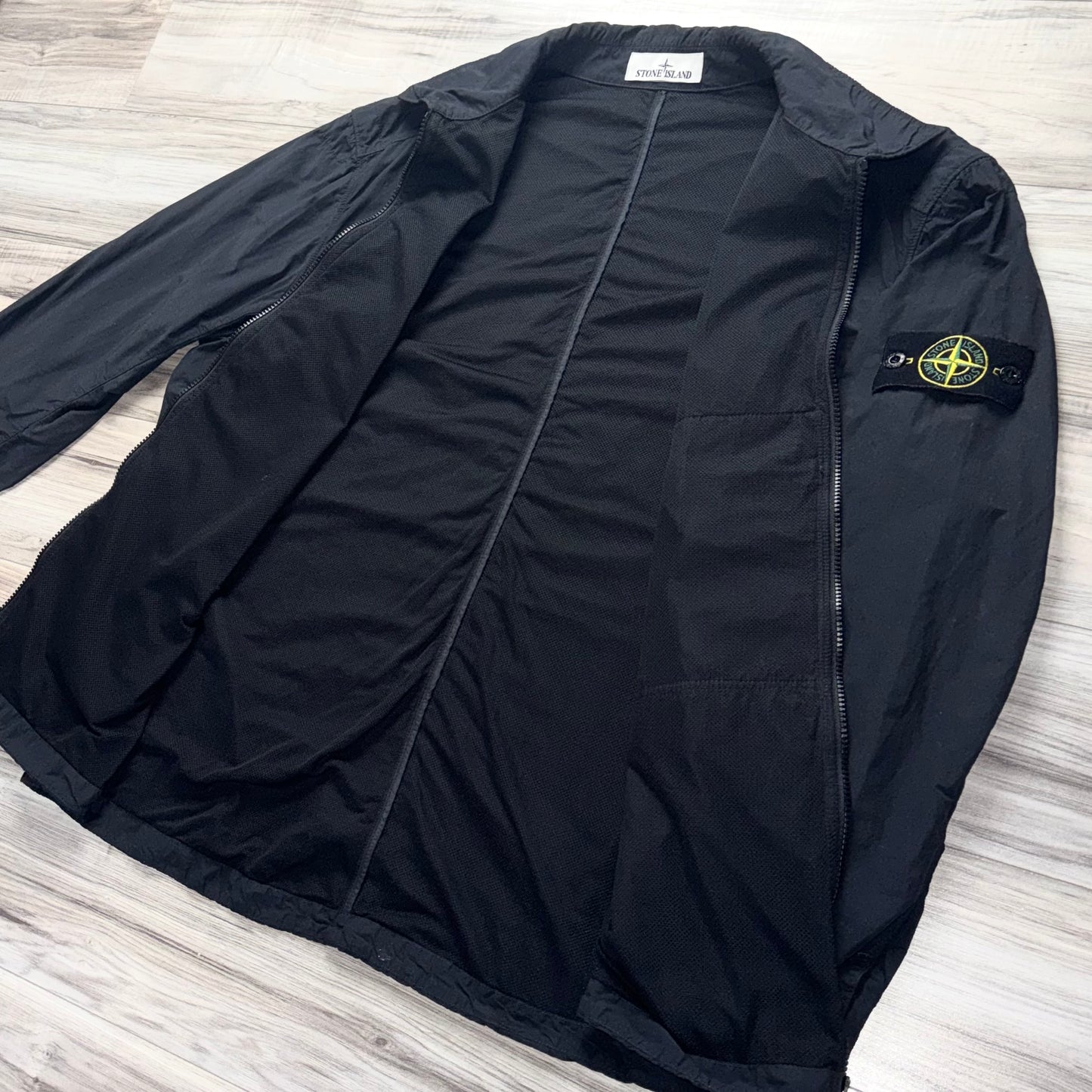 Stone Island Naslan Light Full Zip Badge Overshirt - XXL ptp25”
