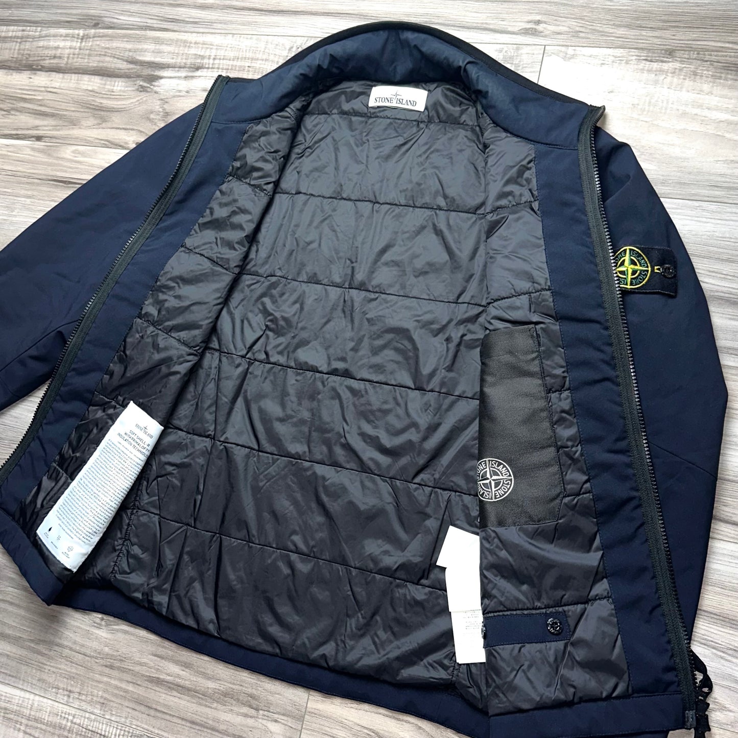 Stone Island Soft Shell-R With Primaloft Insulation Technology Badge Jacket