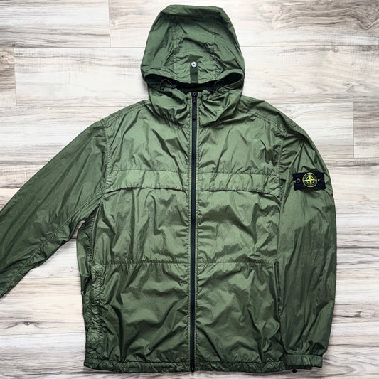 Stone Island Garment Dyed Crinkle Reps R-NY Full Zip Badge Jacket - 3XL ptp27”