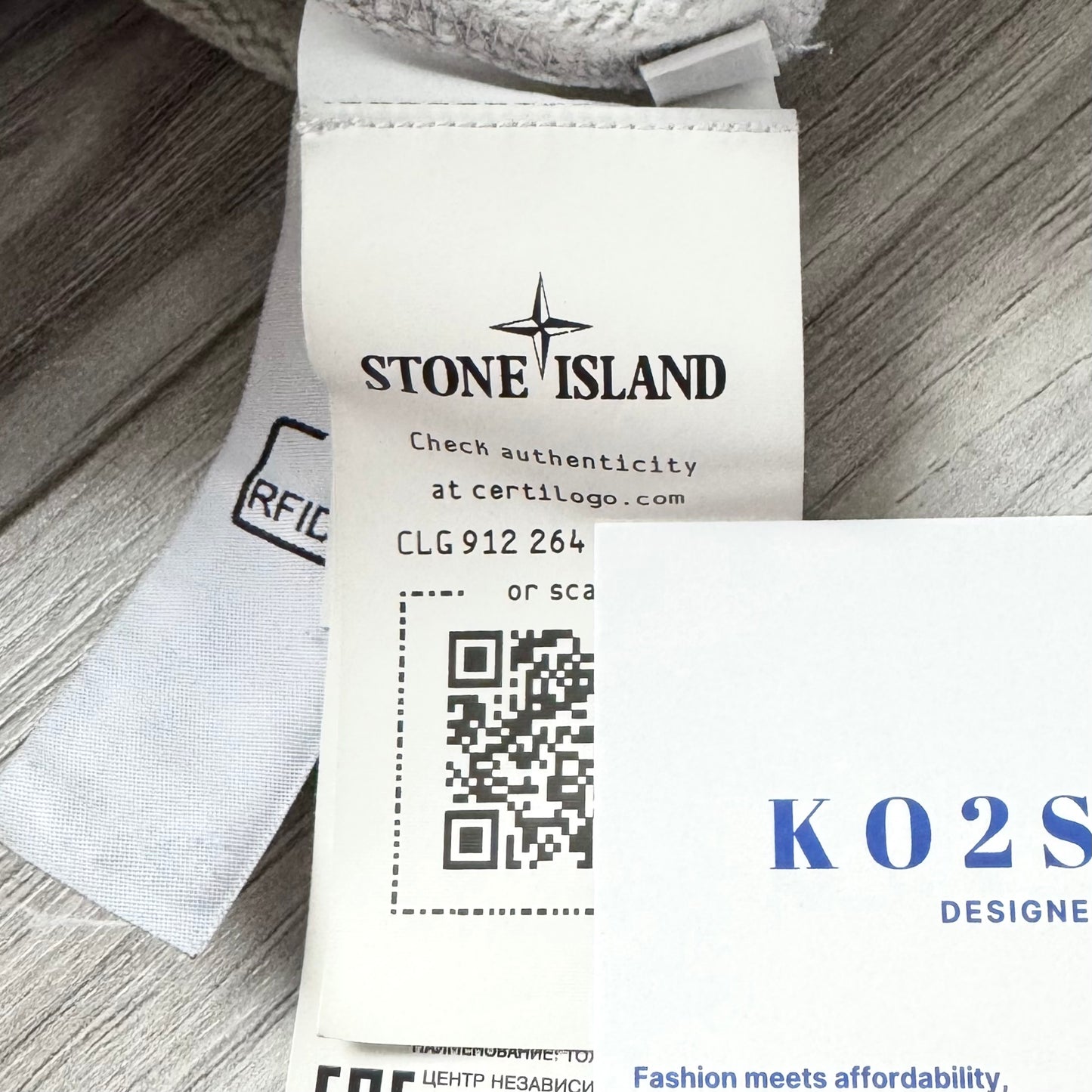 Stone Island Full Zip Badge Hoodie - Small