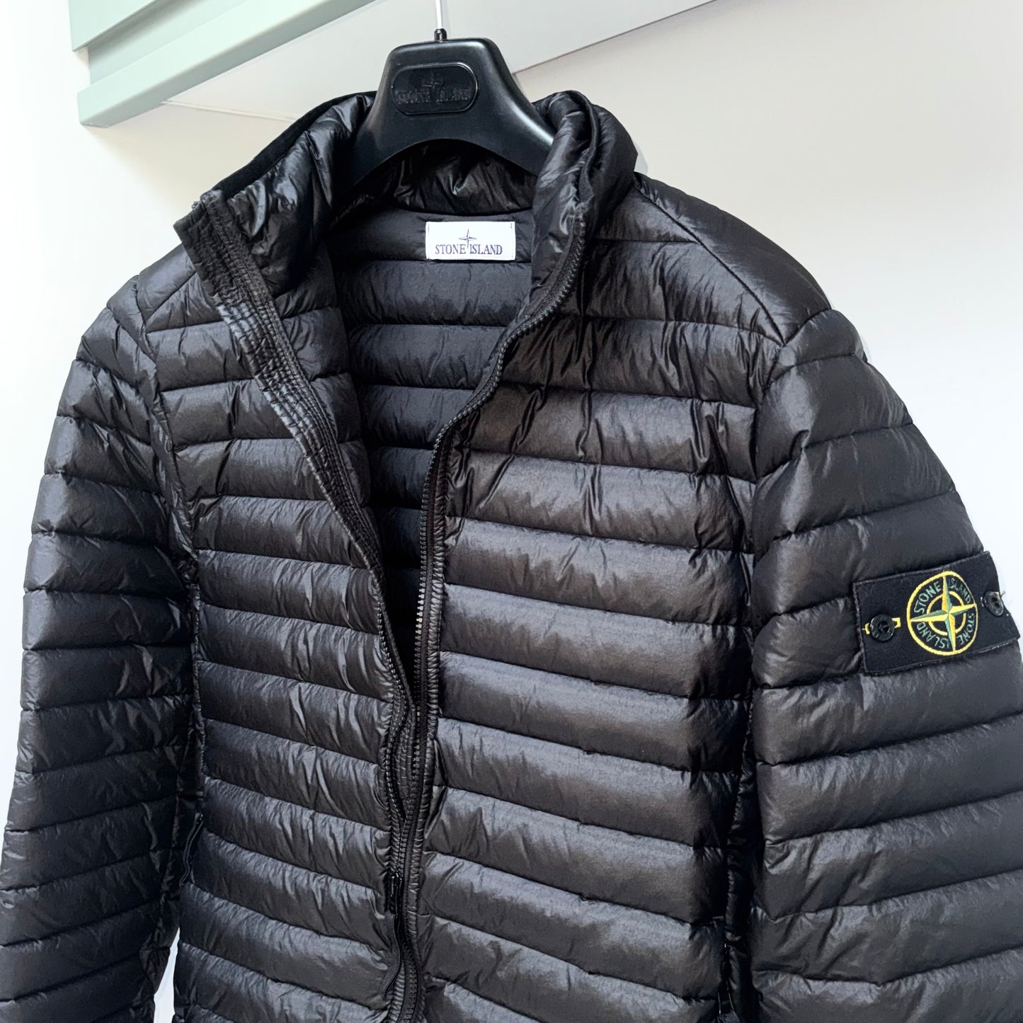 Stone Island Loom Woven Chambers R-Nylon Down-TC Badge Jacket - Small ptp20.5”