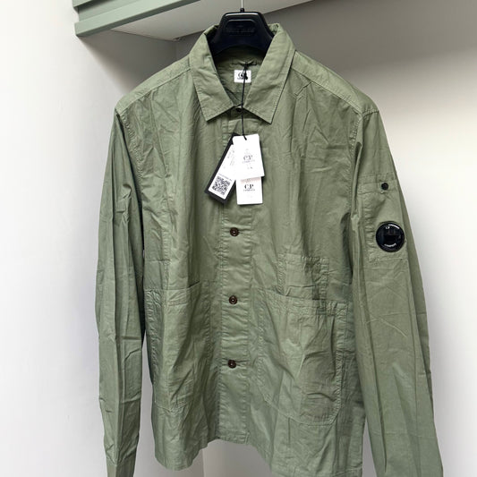 CP Company Popeline Cotton Button Up Lens Overshirt - XL ptp24”