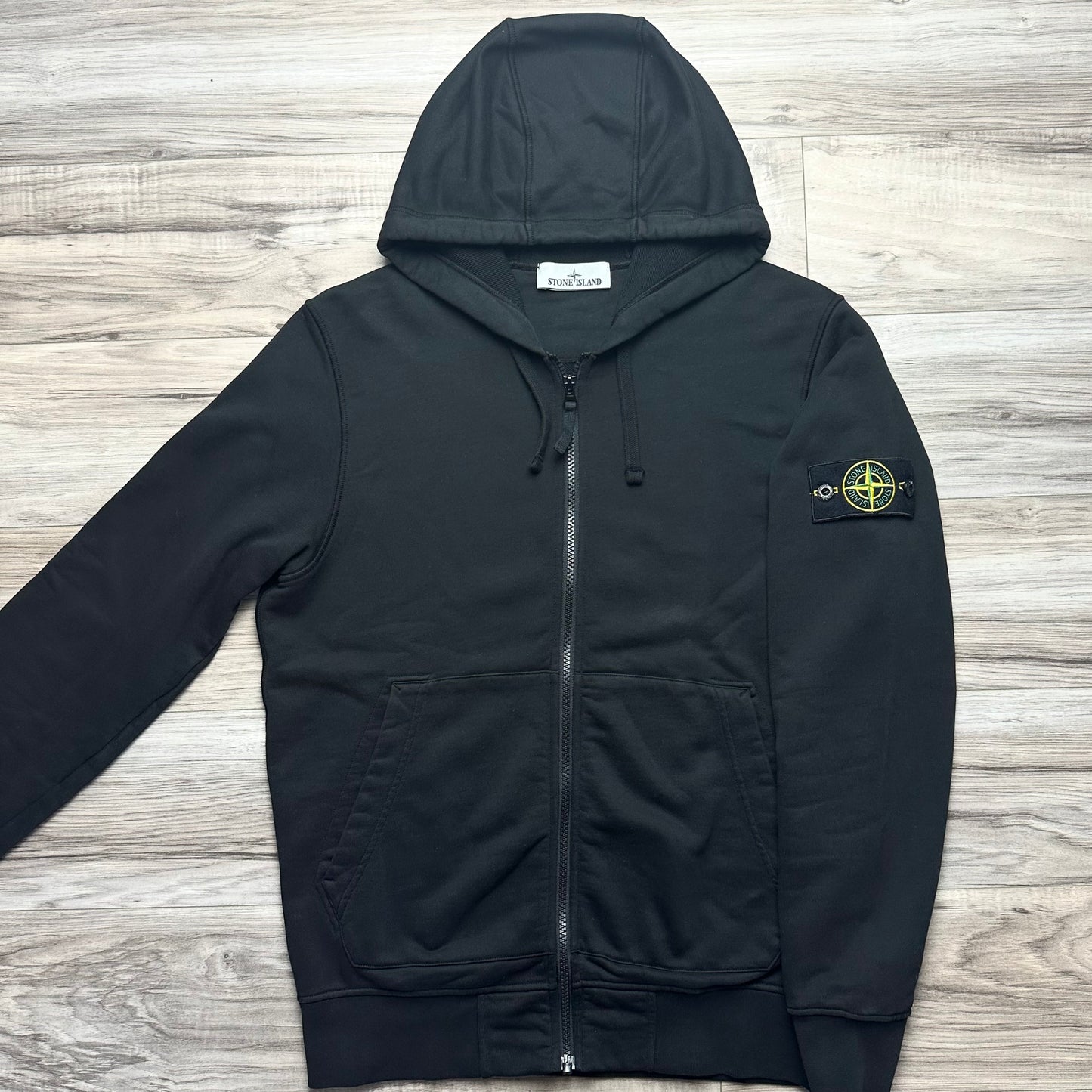 Stone Island Full Zip Badge Hoodie