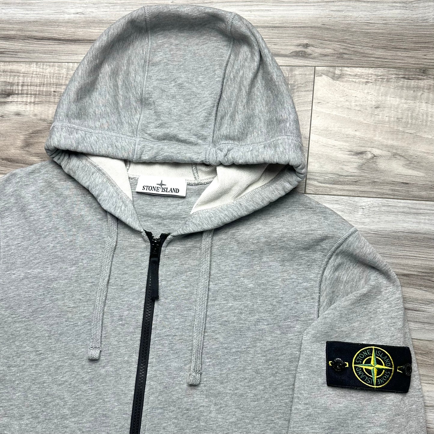 Stone Island Full Zip Badge Hoodie