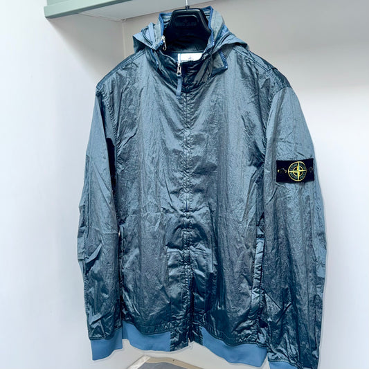Stone Island Nylon Metal Watro-TC In Econyl Regenerated Nylon Full Zip Badge Jacket - XL ptp24”
