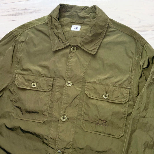 CP Company Chrome-R Nylon Pocket Button Up Overshirt - XXL ptp24”